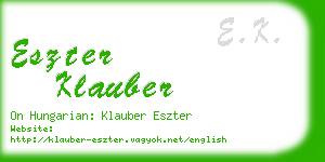 eszter klauber business card